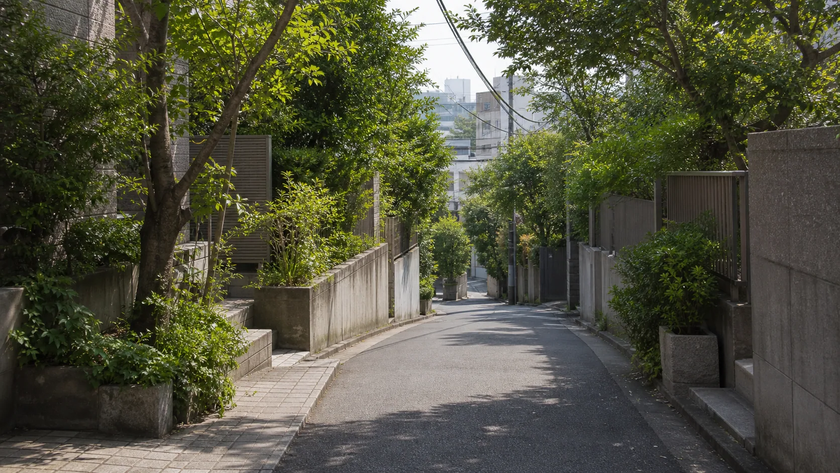神泉から松濤へ向かう静かな裏道のイメージ