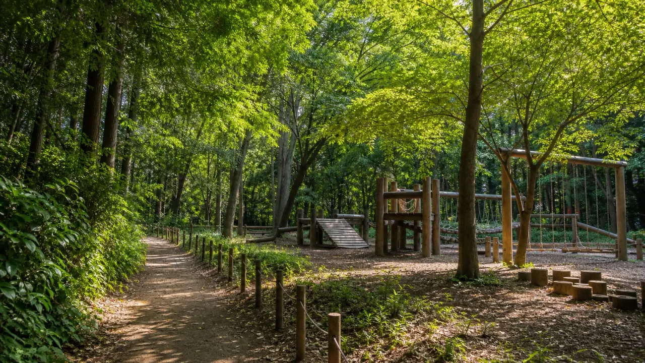 藤沢市少年の森を、北部の緑と木製アスレチック、自然散策路をゆっくり味わう散歩先として紹介。湘南台・長後方面からバスで向かう半日向けの歩き方をまとめます。