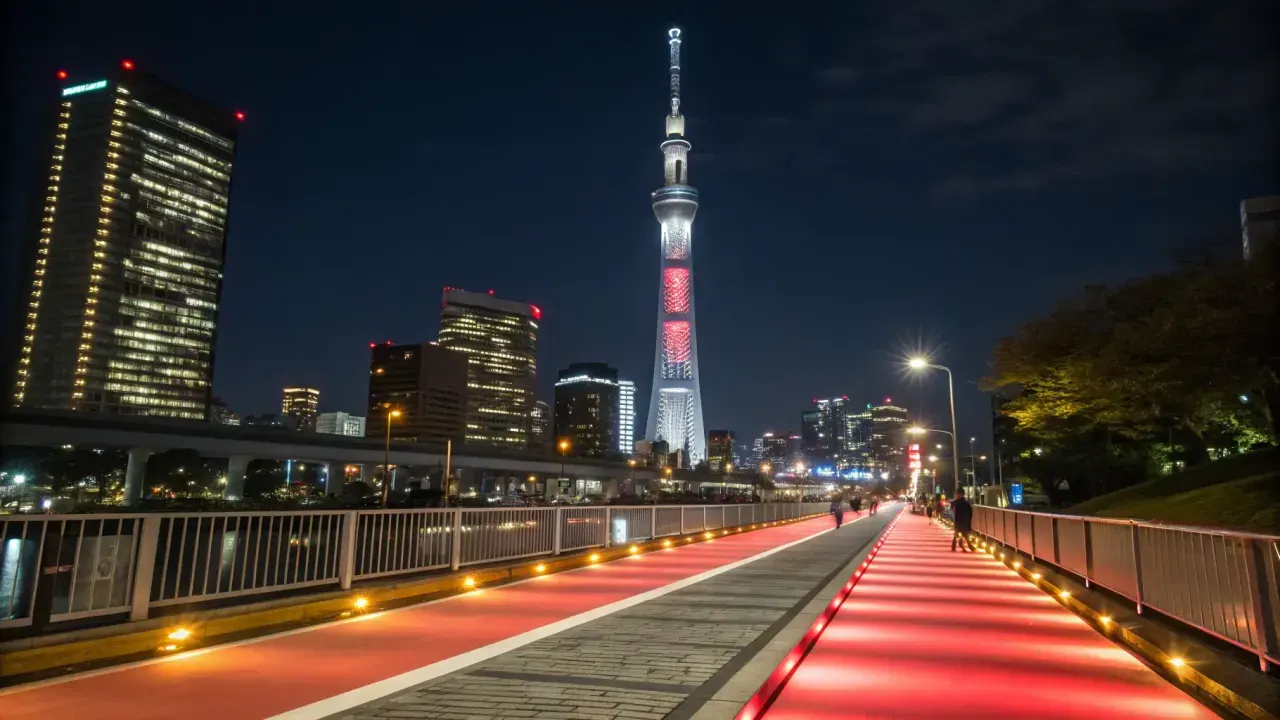 押上エリアからソラマチを巡るスカイツリー夜景散歩コース5選を紹介。下町の路地裏や水面に映る幻想的な光など、見上げて楽しむ特別な夜の歩き方を解説します。