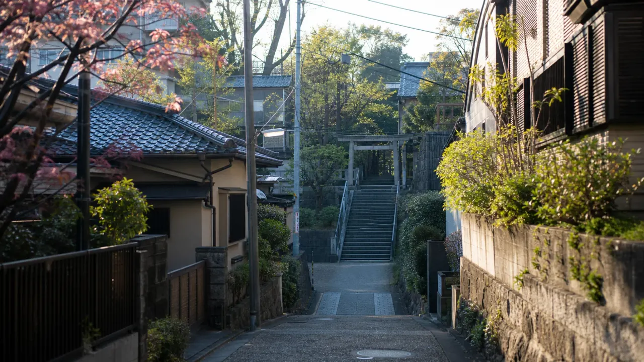 須賀神社男段を歩く|四谷の坂道と神社で短く整える街歩き