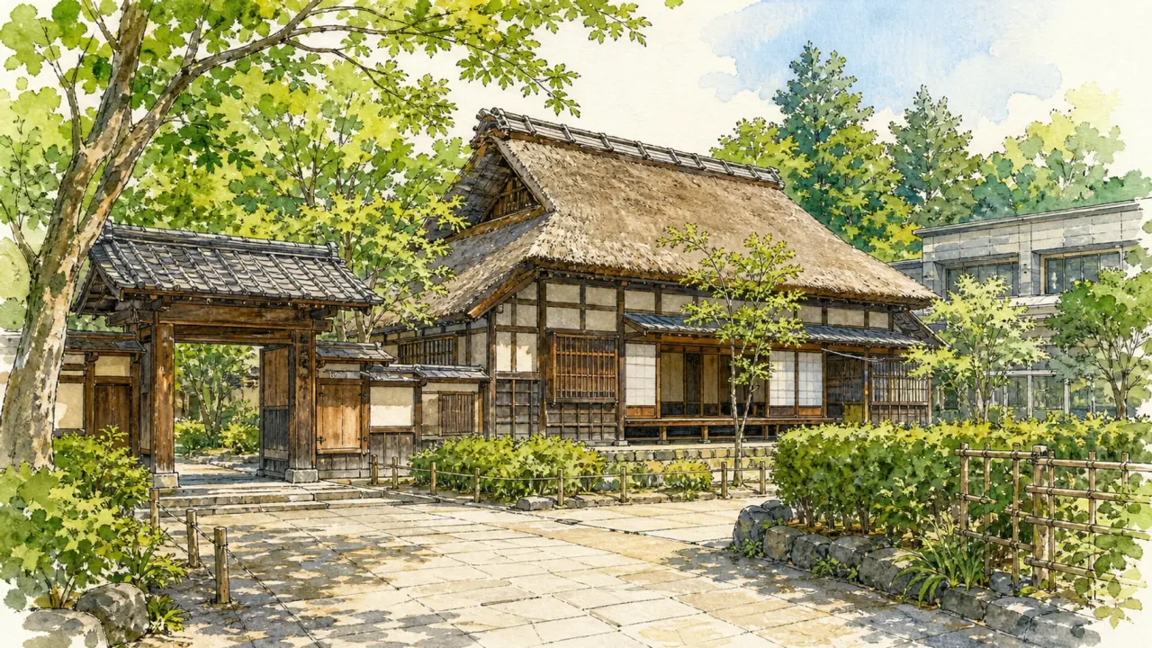 杉並区立郷土博物館を散歩目線で紹介。古民家や長屋門、杉並の地域史展示、観覧料、開館時間、休館日、和田堀公園周辺との歩き方を整理します。