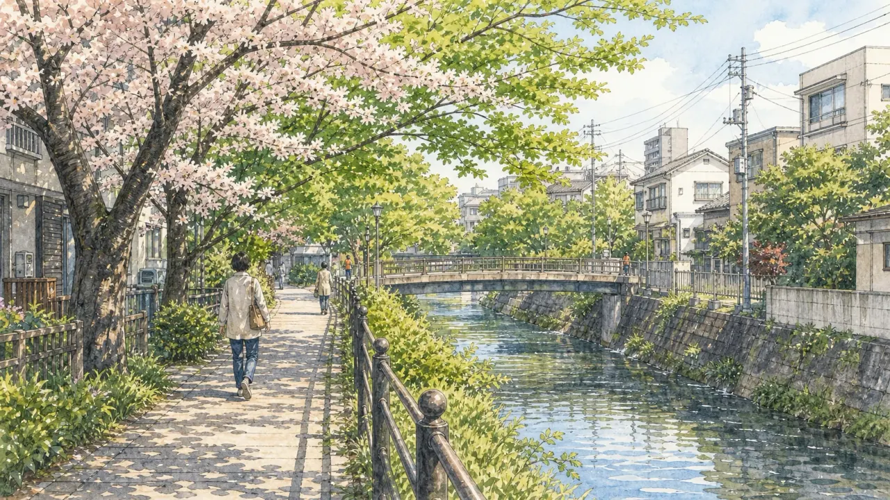 【品川区】天王洲アイルの運河とアートを歩く散歩｜ボードウォークと倉庫街の水辺コース