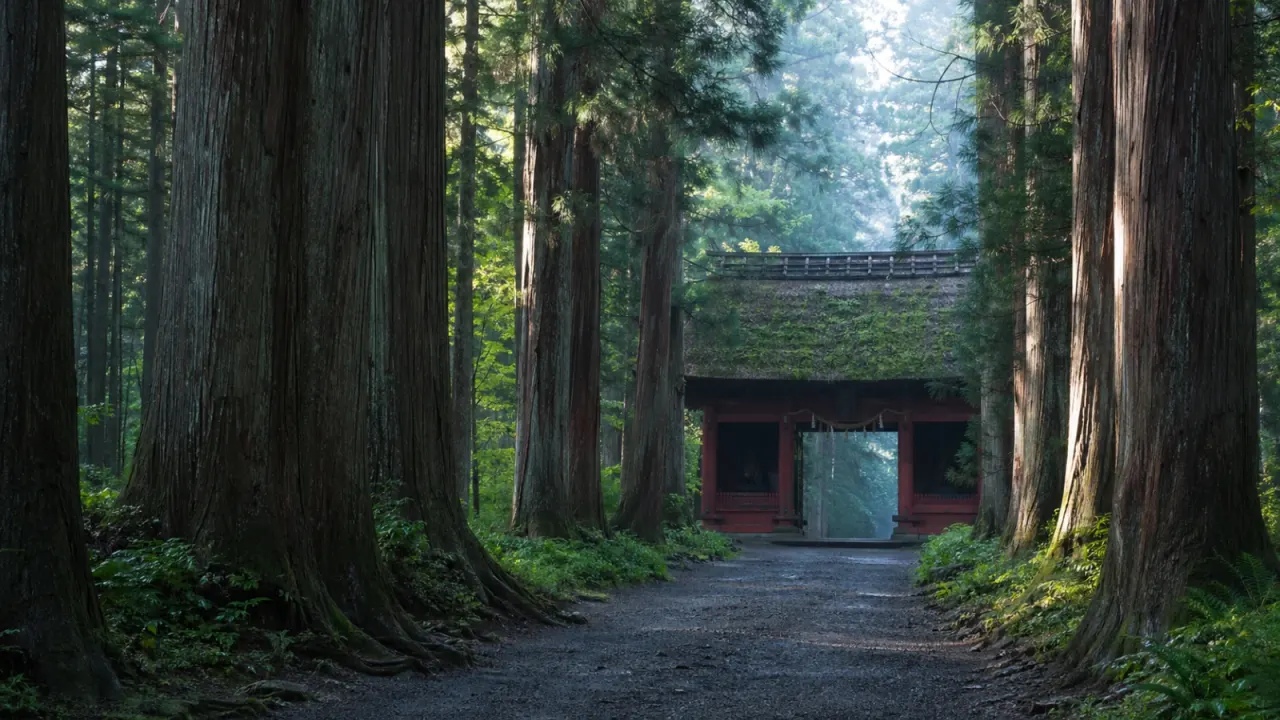 長野市戸隠の戸隠神社奥社参道を歩く散歩ガイド。奥社入口から随神門、杉並木、奥社までの距離感、アクセス、冬季の注意点をまとめます。