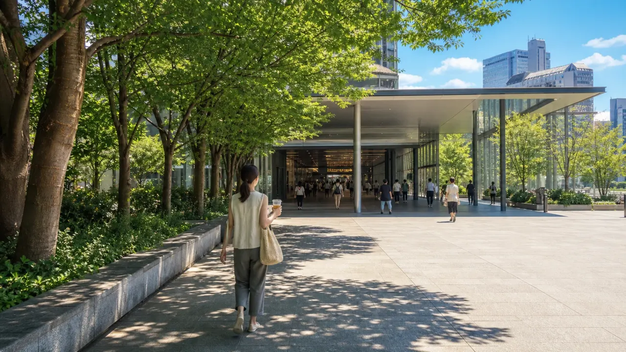 東京で暑い日に屋内や日陰で歩ける場所を探している人向けに、東京駅、新宿、渋谷、日比谷、飯田橋、清澄白河の駅近ルートと休憩先を整理します。