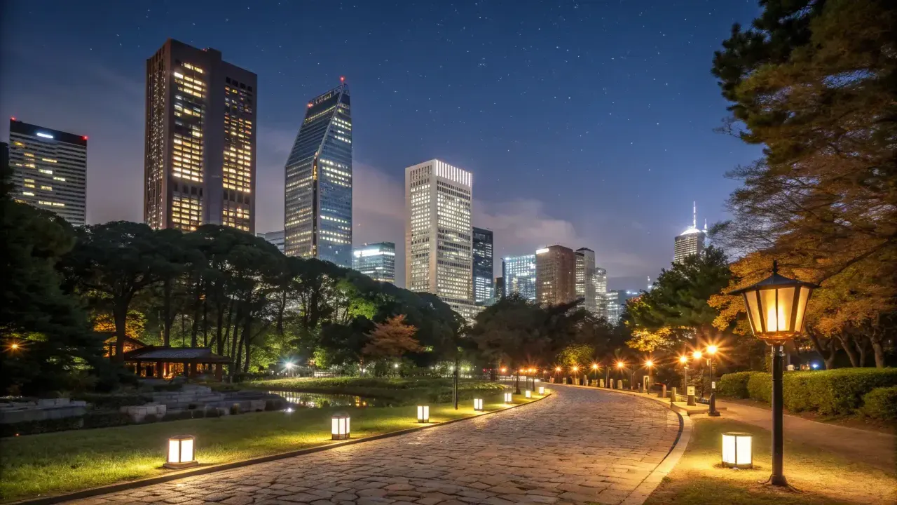 東京ミッドタウンから港区立檜町公園へ抜ける夜散歩を、公式情報と散歩目線の判断材料で整理。六本木駅からのアクセス、所要時間、静かに歩きやすい時間帯、注意点をまとめます。