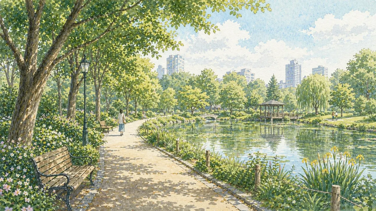 東京で静かな公園を探している人向けに、一人で過ごしやすい公園を12か所紹介。池まわり、長めの散歩、森林感、広い空など目的別に選びやすい形で整理しました。