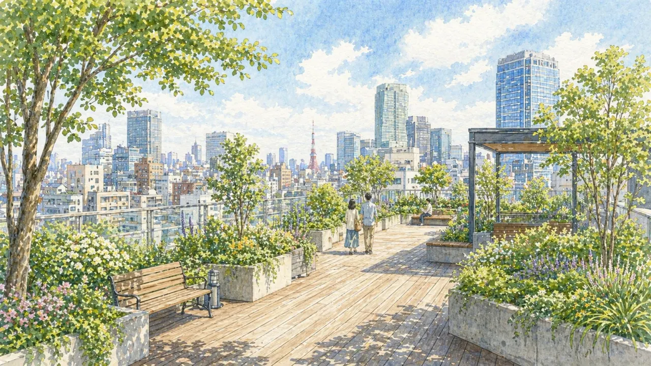 東京で無料・駅近の屋上庭園を探す人向けに、東京駅・渋谷・新宿・日比谷・池袋西武・豊洲・二子玉川などを、静けさ・眺望・休憩しやすさ・現在の開放状況で比較します。