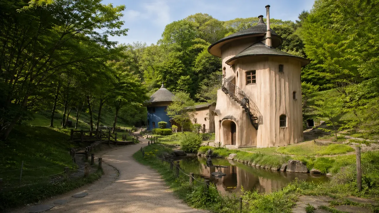 埼玉県飯能市のトーベ・ヤンソンあけぼの子どもの森公園を歩く散歩記事。森、池、北欧の物語を感じる建築を、元加治駅から楽しむポイントを紹介します。