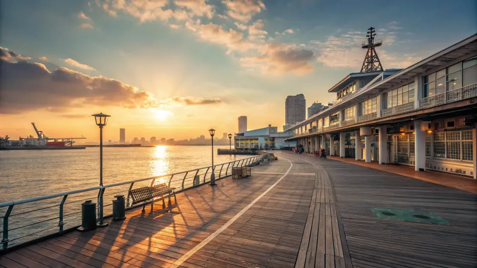 豊洲市場で朝の散歩｜静かな海沿い歩行者デッキを巡るおすすめモデルコース