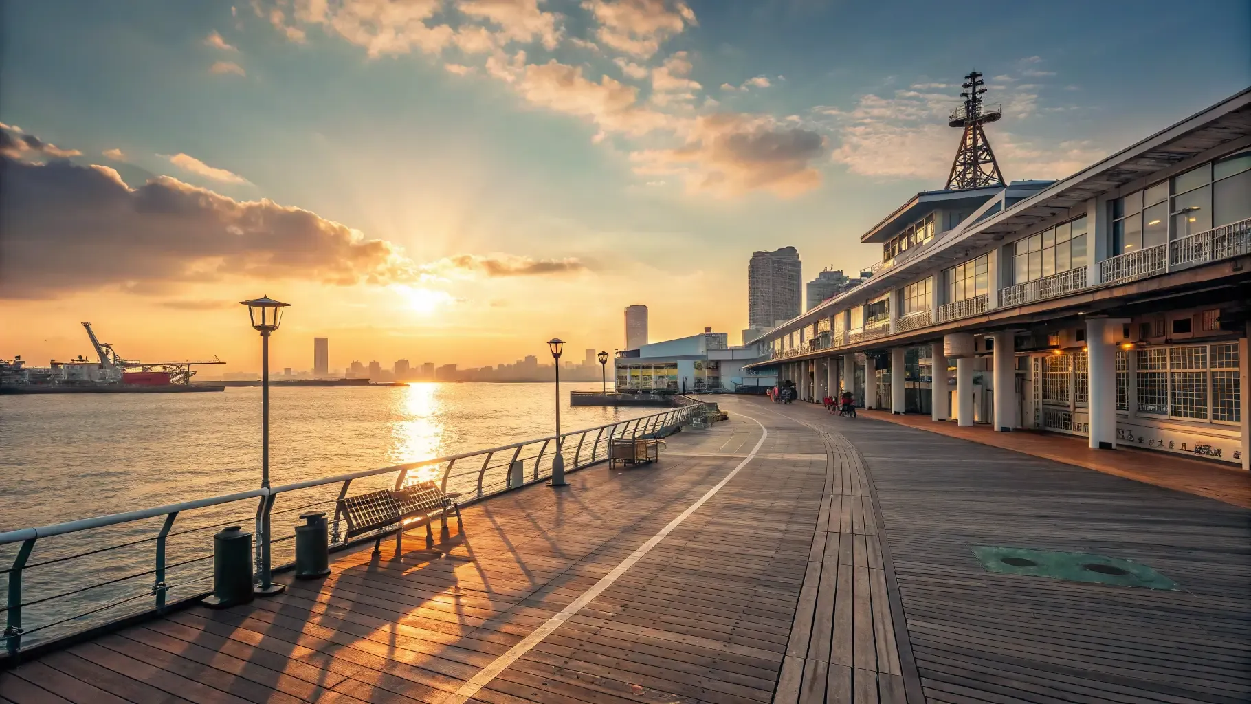 豊洲市場で朝の散歩｜静かな海沿い歩行者デッキを巡るおすすめモデルコース