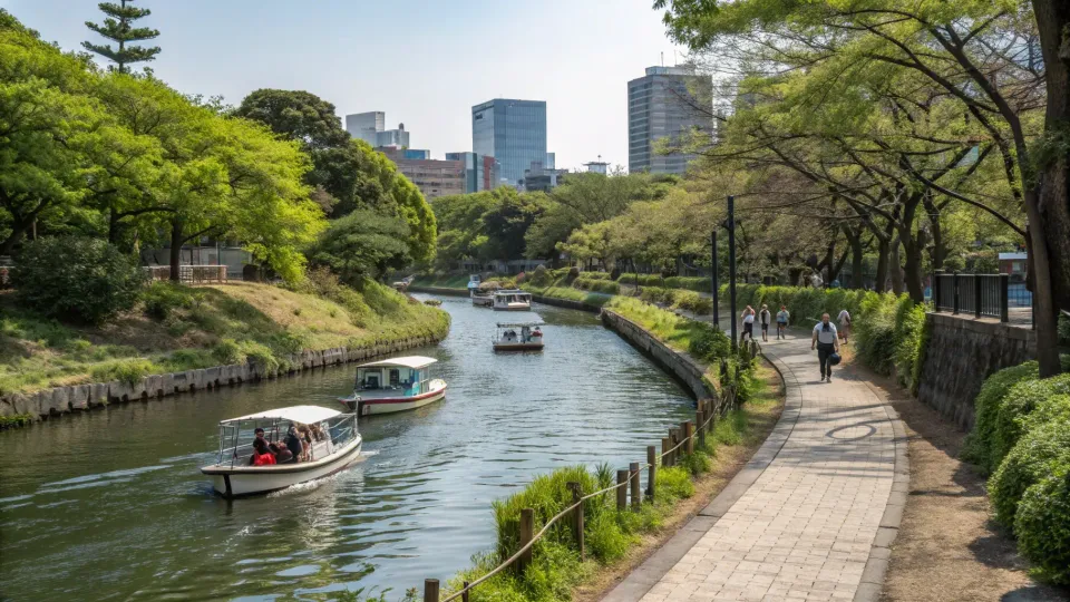 【歴史探訪】築地川公園の散歩は川跡を歩くタイムトラベル｜60分モデルコース