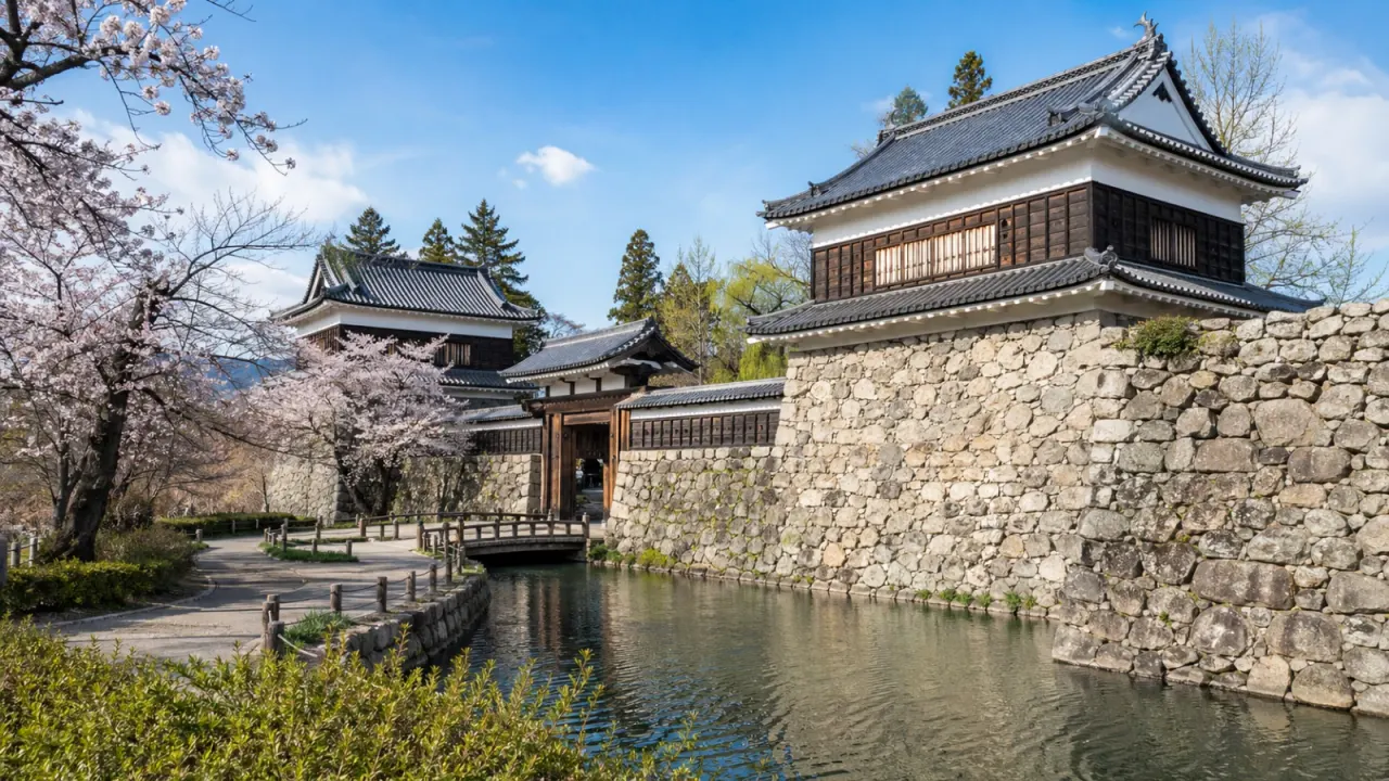 上田城跡公園を上田駅から歩く散歩ガイド。東虎口櫓門、眞田神社、堀、ケヤキ並木、桜や紅葉の季節、開園時間とアクセスをまとめます。