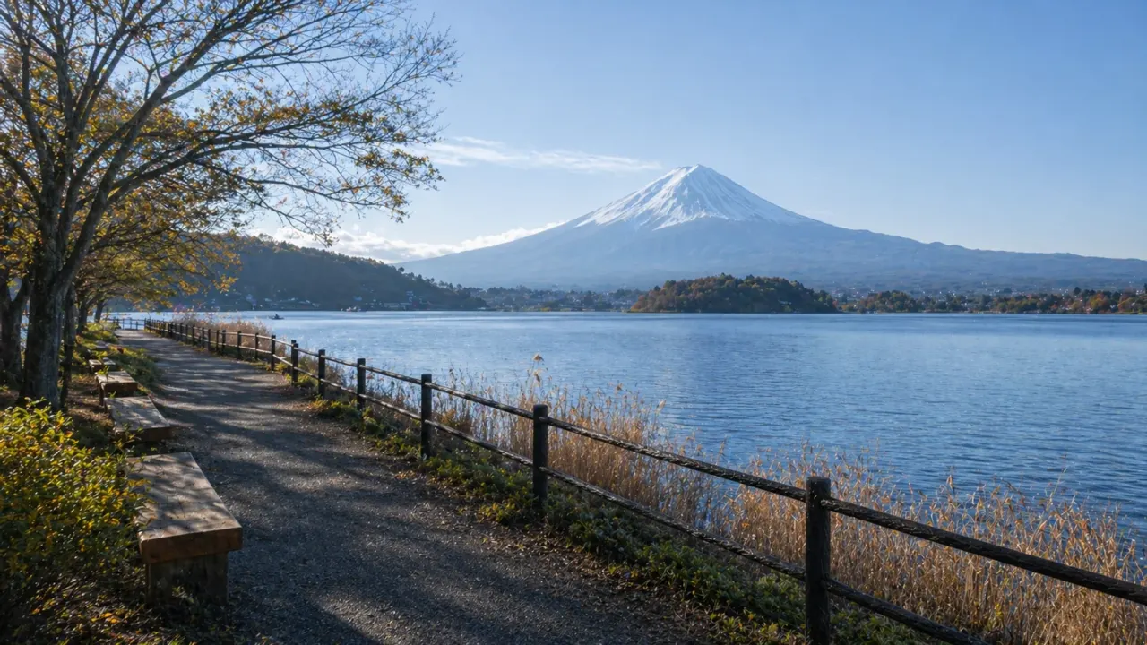 山中湖村の長池親水公園で、湖越しの富士山と水辺の景色を短時間で味わう散歩を紹介。公式情報をもとに、アクセス、見どころ、混雑しやすい時間帯の考え方をまとめます。