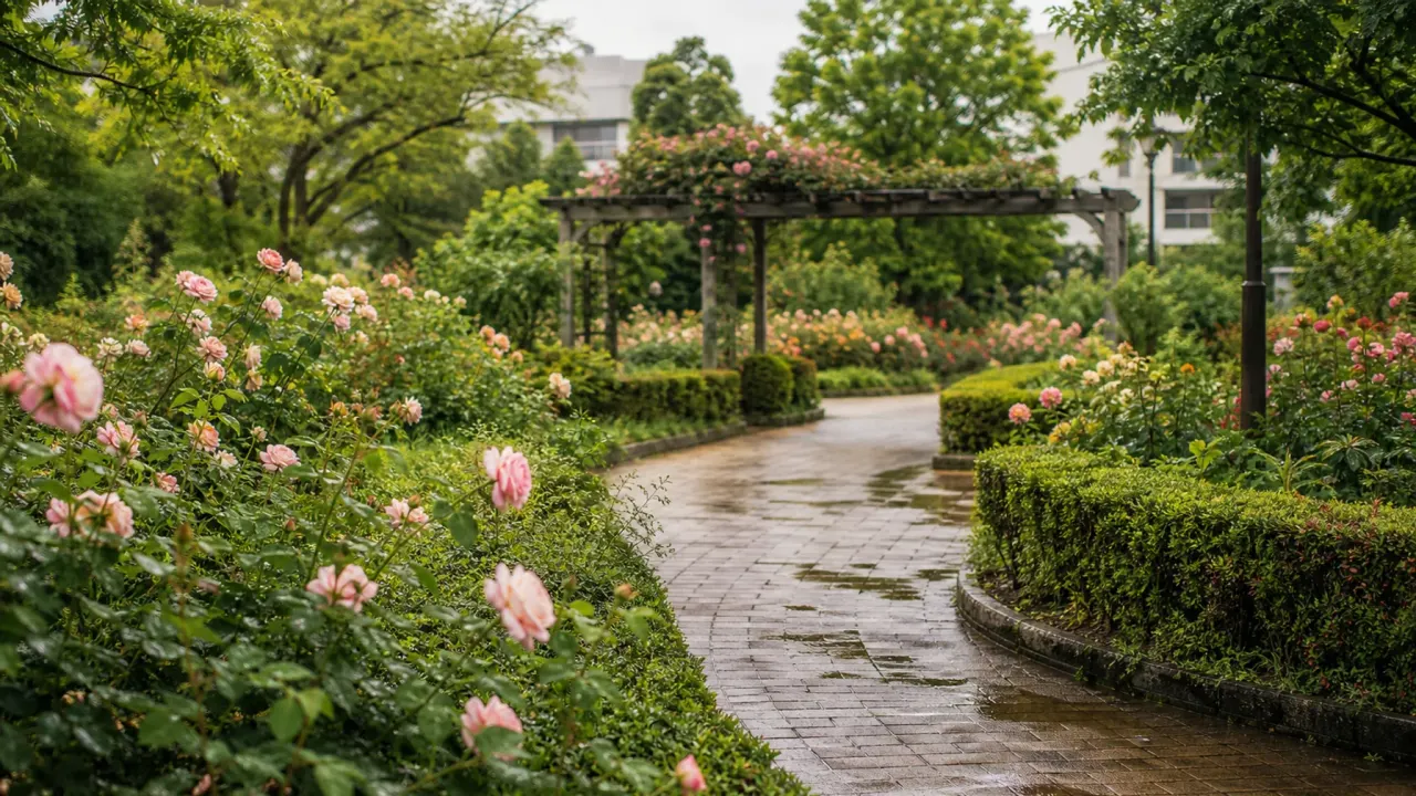 【習志野・谷津バラ園】駅近で季節の花を歩く、コンパクトなバラ園さんぽ