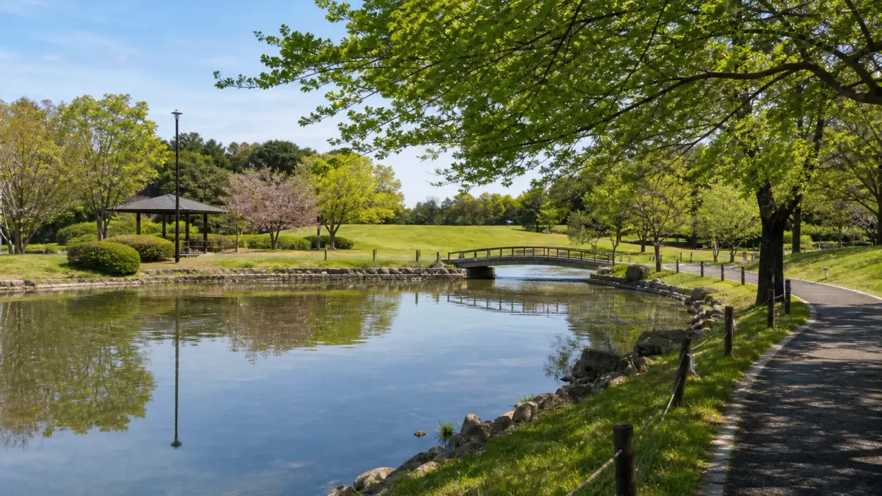千葉県四街道市の四街道総合公園で、修景池、自由広場、展望広場、桜や菖蒲田の季節感をゆっくり歩く散歩ガイド。公園の広さを欲張らず、半日未満で緑を味わいます。