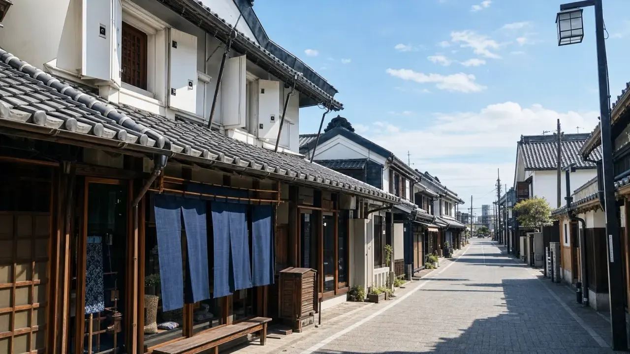 茨城県結城市で、結城駅北口から見世蔵の町並み、結城蔵美館、結城市伝統工芸館をゆるくつなぐ散歩ガイド。結城紬と蔵造りの街並みを日帰りで楽しむコースです。